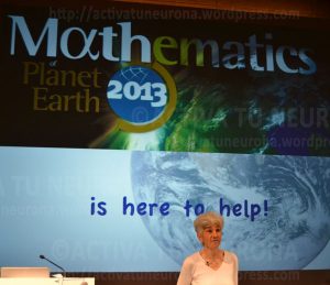 Christiane Rousseau en un evento de divulgación de las matemáticas en Bilbao. Foto: © Izaskun Lekuona