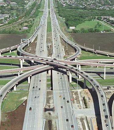 Nudo de autopistas en Dallas