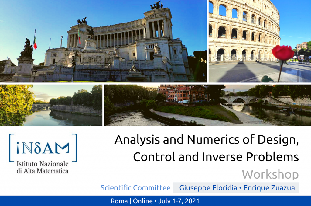 INdNAM workshop: “Analysis and Numerics of Design, Control and Inverse Problems”