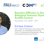 Reaction-diffusion in Social and Biological Sciences: Dynamics and ResNet Control by Enrique Zuazua