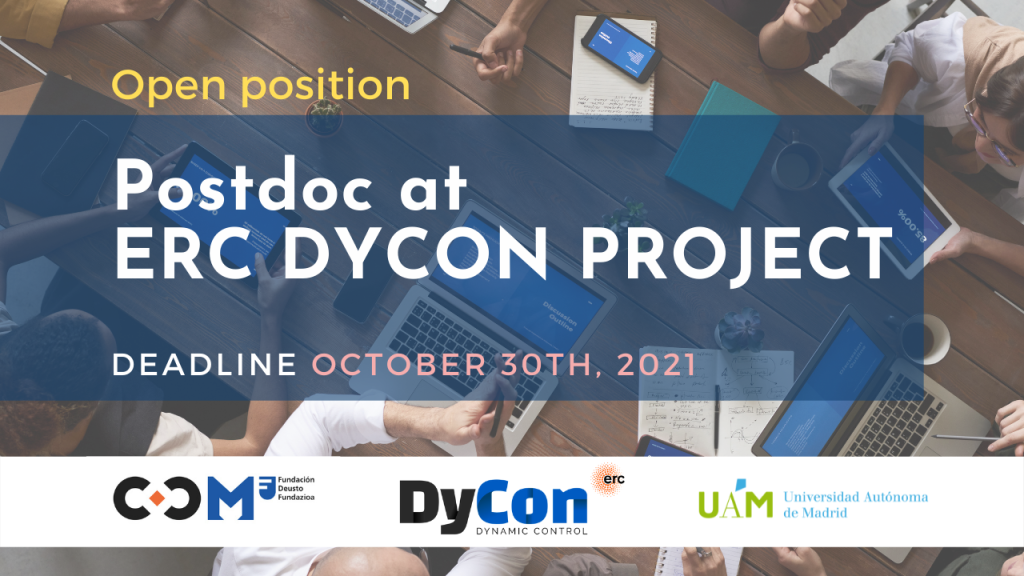 Postdoc at ERC DyCon project -Open position