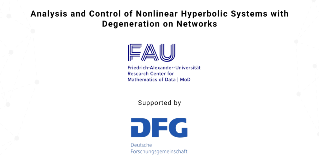 Analysis and Control of Nonlinear Hyperbolic Systems with Degeneration on Networks