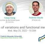 Mini-Workshop “Calculus of Variations and Functional Inequalities”