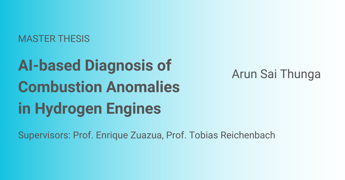 AI-based Diagnosis of Combustion Anomalies in Hydrogen Engines