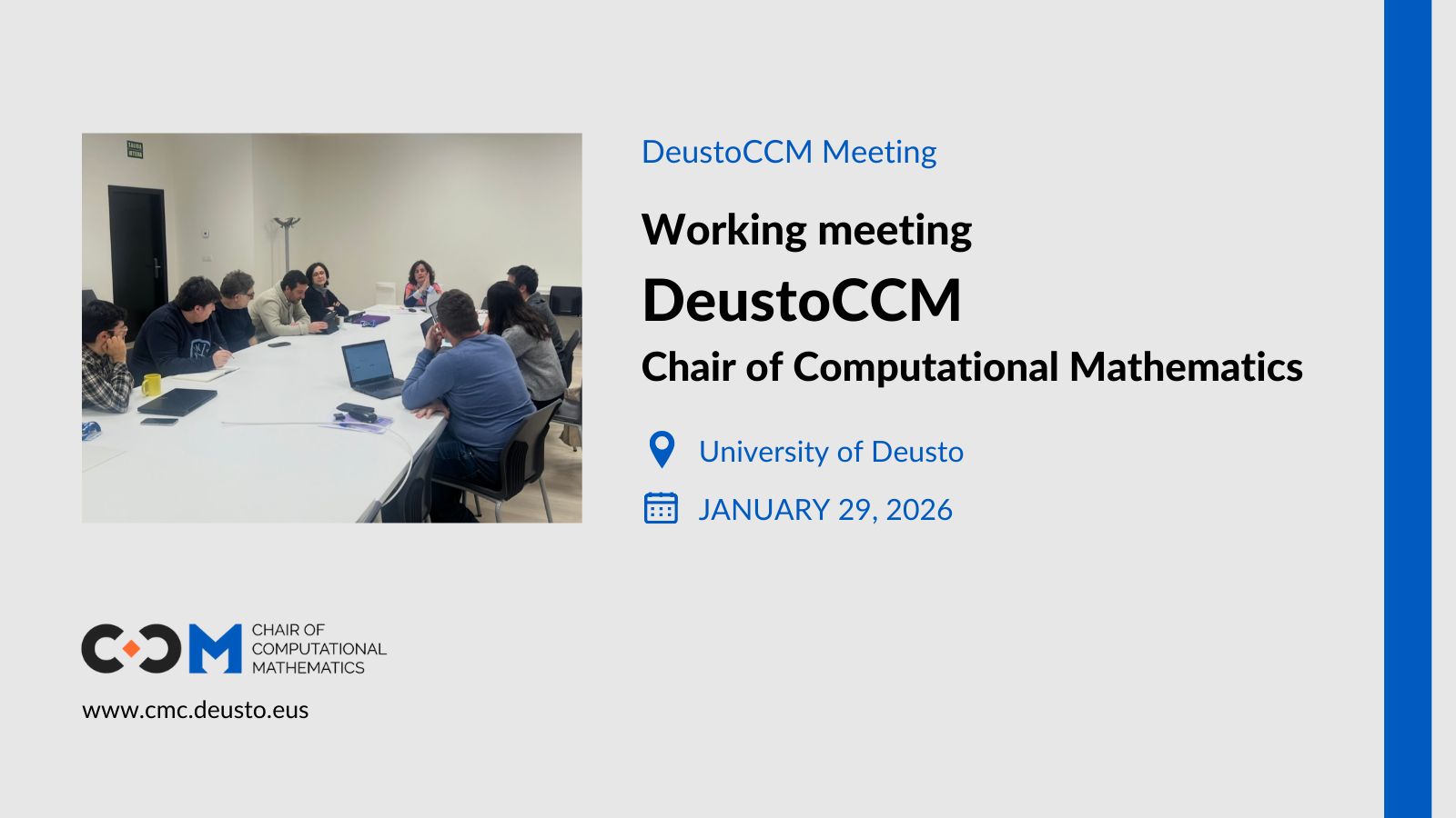 Working meeting DeustoCCM (January, 2026)