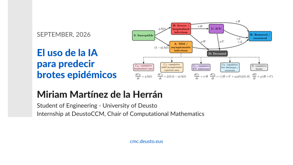 Miriam Martínez de la Herrán, estudiante de Ingeniería de la Universidad de Deusto, investiga el uso de la IA para predecir brotes epidémicos