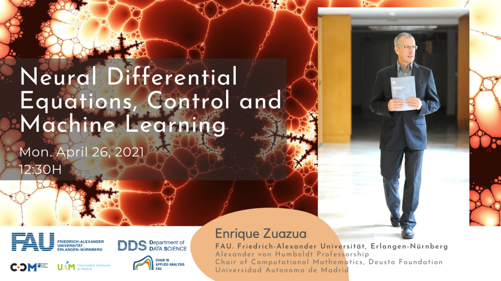 Neural Differential Equations, Control and Machine Learning