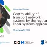 Controllability of transport network systems by the regular linear systems approach